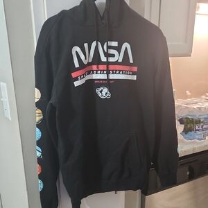NASA Black Hoodie for Men